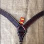 HILASON WESTERN BARB WIRE LEATHER HORSE BREAST COLLAR BROWN