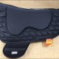 F-TA110 HILASON WESTERN TREELESS SADDLE PAD MEMORY FOAM AND ANTI SLIP - BLACK