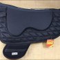 F-TA110 HILASON WESTERN TREELESS SADDLE PAD MEMORY FOAM AND ANTI SLIP - BLACK