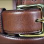 3D 42 x 1 1/2 INCH BROWN MEN'S WESTERN BASIC LEATHER BELT REMOVABLE BUCKLE
