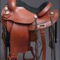 TO108-F HILASON TREELESS WESTERN LEATHER TRAIL PLEASURE HORSE RIDING SADDLE 18"