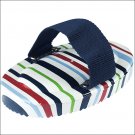 HORZE HORSE PLASTIC HANDLE SYNTHETIC BRISTLES  HAPPY CURRY COMB DARK BLUE RED