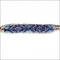 PROFESSIONAL CHOICE COWBOY BRAIDED BEADED NOSEBAND HORSE ROPE HALTER WHITE BLUE
