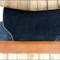 HILASON WESTERN GEL WOOL FELT HORSE SADDLE PAD BLACK COWHIDE HAIR ON LEATHER