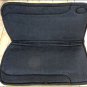 HILASON WESTERN GEL WOOL FELT HORSE SADDLE PAD BLACK COWHIDE HAIR ON LEATHER
