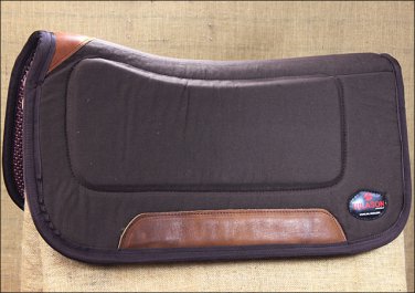 HILASON BROWN HEAVY DUTY SERIES TOUGH TACKY TACK PRESSED FELT BASE SADDLE PAD