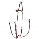FULL LIGHT BROWN HORZE ADJUSTABLE HUNTING BREASTPLATE MARTINGALE STITCHED HORSE