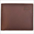 JUSTIN BROWN TAN DISTRESSED LEATHER BASIC BIFOLD MENS WALLET W/ 6 CARD SLOTS