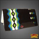MADE IN USA FE330 HILASON WESTERN WOOL FELT SADDLE BLANKET PAD GREEN BLACK WHITE