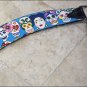 WESTERN LEATHER HORSE BRIDLE HEADSTALL BREAST COLLAR FUN PRINT BLACK