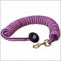 3/4X25ft WEAVER COTTON LUNGE LINE HORSE RUBBER STOPPER BRASS SNAP
