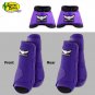 LARGE PURPLE RELENTLESS TREVOR BRAZILE FRONT REAR SPORT BELL BOOT 6 PACK HORSE