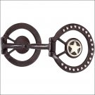 HILASON ANTIQUE BROWN DEE RING SNAFFLE MOUTH HORSE BIT