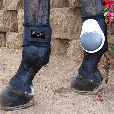 PROFESSIONAL CHOICE PRO PERFORMANCE FETLOCK DURABLE HORSE LEG BOOTS PAIR WHITE