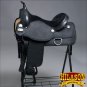 TT112-F HILASON WESTERN CORDURA FLEX-TREE TRAIL PLEASURE RIDING SADDLE BLACK 16"