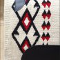 FEP256 HILASON WESTERN NEW ZEALAND WOOL HORSE SADDLE BLANKET WHITE BLACK RED