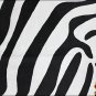 H185F HILASON HAIR ON LEATHER PURE BRAZILIAN COWHIDE SKIN RUG CARPET ZEBRA PRINT