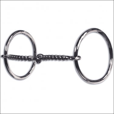 PROFESSIONALS CHOICE BRITTANY POZZI O RING TWISTED WIRE SNAFFLE HORSE BIT