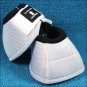 SMALL WHITE CLASSIC EQUINE FRONT REAR LEGACY SPORTS HORSE LEG NO TURN BELL BOOTS