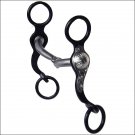 METALAB CLASSIC ANTIQUE FINISH SANTA FE WILD FLOWER SNAFFLE HORSE BIT