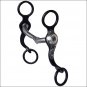 METALAB CLASSIC ANTIQUE FINISH SANTA FE WILD FLOWER SNAFFLE HORSE BIT
