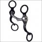METALAB CLASSIC ANTIQUE FINISH SANTA FE WILD FLOWER SNAFFLE HORSE BIT