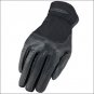 5 SIZE HERITAGE KIDS LEATHER CLASSIC SHOW STRETCH FLEXIBLE NYLON GLOVES BLACK