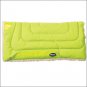 23 X 23 WEAVER ECONOMY HORSE SADDLE PAD GLITTER PATTERN FLEECE BOTTOM LIME GREEN