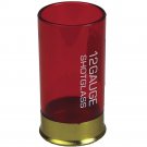 RIVERS EDGE SHOT SHELL RESISTANT PLASTIC SHOT GLASS RED