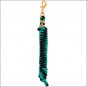 5/8" X 8' WEAVER POLYPROPYLENE SOFT LEAD ROPE SOLID BRASS 225 SNAP TURQUOISE PNK