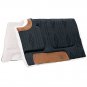 WEAVER DURABLE HERCULON ALL PURPOSE BUILT UP CUT BACK SADDLE PAD 1" FELT BLACK
