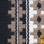 FE355-F MADE IN USA HILASON WESTERN WOOL GEL SADDLE BLANKET PAD BROWN BLACK