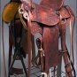 WD077M-F HILASON BIG KING HIGH BACK WESTERN WADE RANCH ROPING COWBOY SADDLE 16