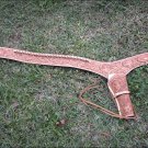 HILASON WESTERN GUN HOLSTER RIG CALIBER HAND TOOLED LEATHER COWBOY TAN SIZE 38