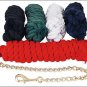 RED HILASON WESTERN HORSE TACK COTTON 5/8 X 10 LEAD ROPES 24&Atilde;&cent;&acirc;�&not;&iuml;&iquest;&frac12; LEAD CHAIN