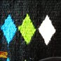 FE330-F HILASON WESTERN NEW ZEALAND WOOL HORSE SADDLE BLANKET WHITE BLACK BLUE