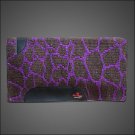 FEP106 HILASON WESTERN NEW ZEALAND WOOL SADDLE BLANKET BROWN PURPLE GIRAFFE
