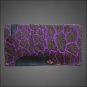 FEP106 HILASON WESTERN NEW ZEALAND WOOL SADDLE BLANKET BROWN PURPLE GIRAFFE