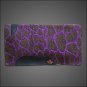 FEP106 HILASON WESTERN NEW ZEALAND WOOL SADDLE BLANKET BROWN PURPLE GIRAFFE