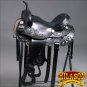 TT200BK 15" HILASON FLEX-TREE BARREL RACING TRAIL WESTERN LEATHER HORSE SADDLE
