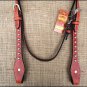 NEW HILASON WESTERN LEATHER HORSE TACK BRIDLE HEADSTALL MAHOGANY A309M