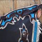 F9 HILASON WESTERN RODEO BRONC BULL RIDING SMOOTH LEATHER CHAPS PROTECTIVE VEST