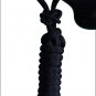 BLACK NEW PROFESSIONAL 5/16 in. POLY HORSE ROPE HALTER HEADSTALL W/ 8 ft. LEAD