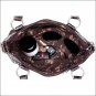 AMERICAN WEST LEATHER CHESTNUT RIDGE LADIES BUCKET TOTE SHOULDER HAND BAG BROWN