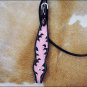 A900 NEW HILASON WESTERN LEATHER HORSE BRIDLE HEADSTALL BLACK & PINK