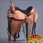TO107RO-F HILASON TREELESS WESTERN LEATHER TRAIL PLEASURE HORSE RIDING SADDLE 16