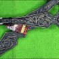 HILASON LEATHER WESTERN HORSE HEADSTALL BREAST COLLAR BLACK RUSTIC VINTAGE