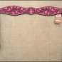 HILASON WESTERN LEATHER HORSE HEADSTALL BREAST COLLAR MAHOGANY PINK HAND PAINT