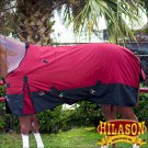 78" HILASON 1200D WINTER WATERPROOF 400GSM POLY TURNOUT HORSE BLANKET RED