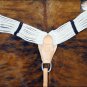 HILASON HORSE BREAST COLLAR 13 STRAND MOHAIR WITH STAINLESS STEEL HARDWARE